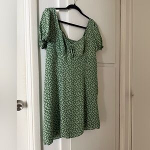 Green Floral Dress